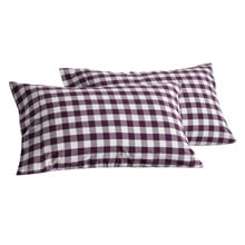 Sierra Yarn-Dyed Gingham Washed Cotton Pillowcases (Set of 2)